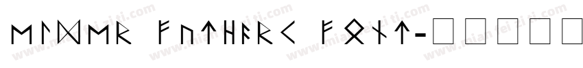 Elder Futhark Font字体转换